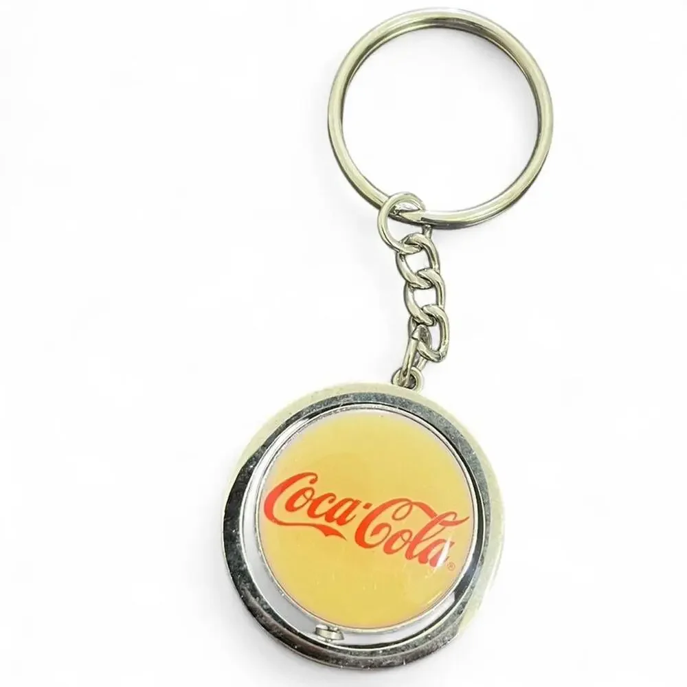 Coca cola keychain with red logo